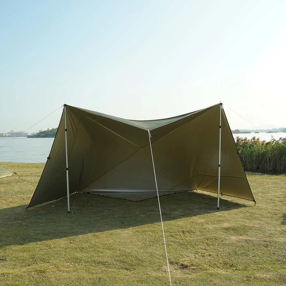 Waterproof Tent Tarp – Lightweight Outdoor Camping Sun Shelter