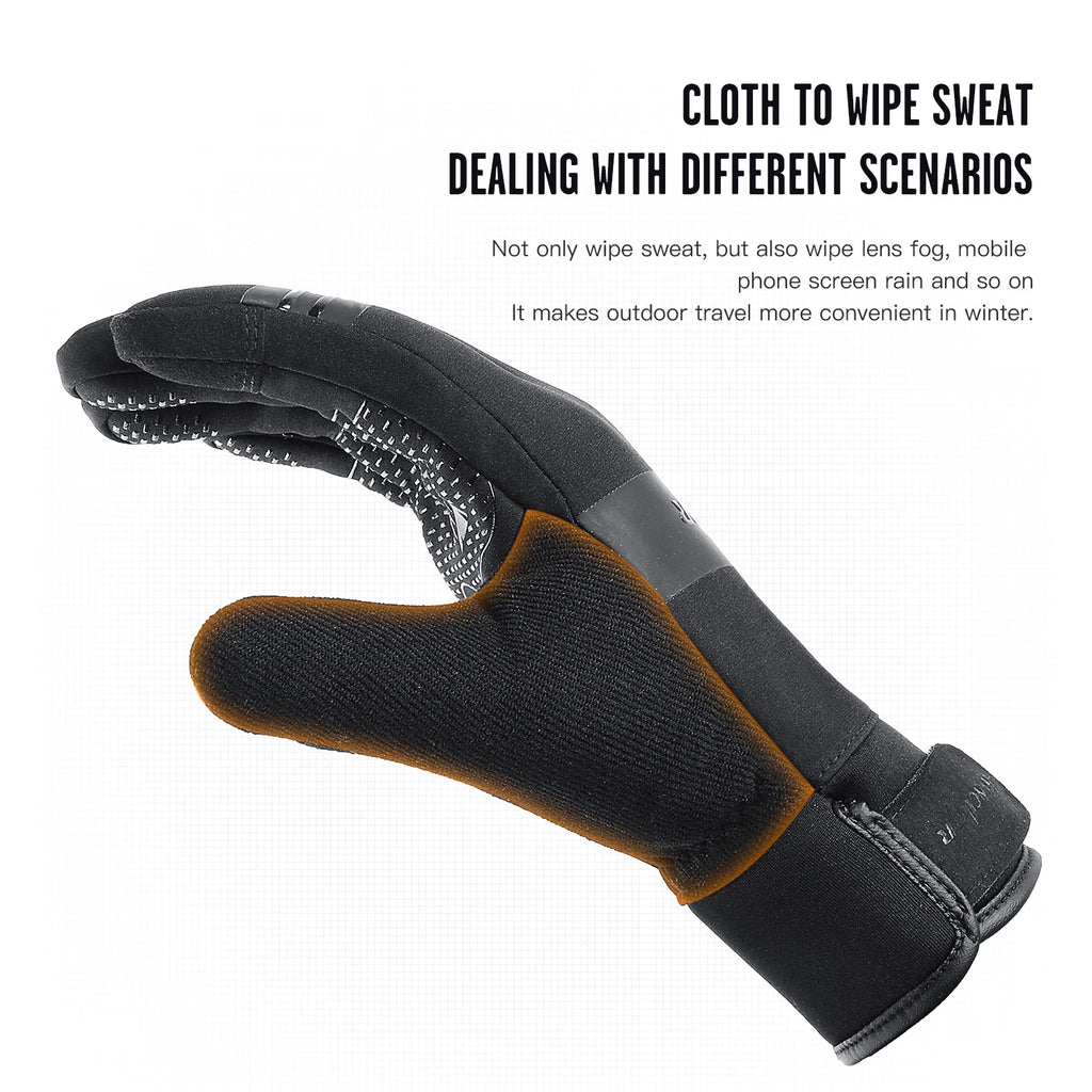 3M Black Winter Gloves – Waterproof & Touchscreen Outdoor Sports Gloves