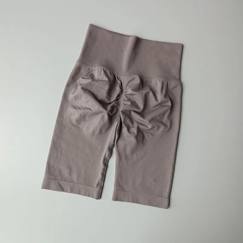 High-Waist Women’s Yoga & Fitness Shorts – Hip Push-Up Quick-Dry