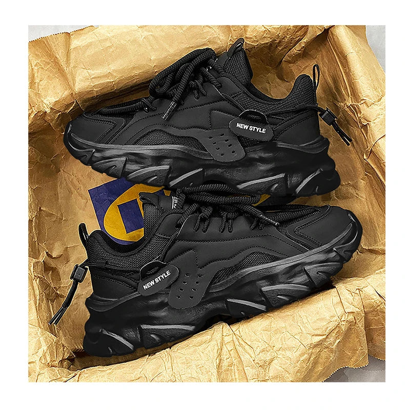 Men’s Breathable Thick-Soled Sneakers – Comfortable Casual & Running Shoes