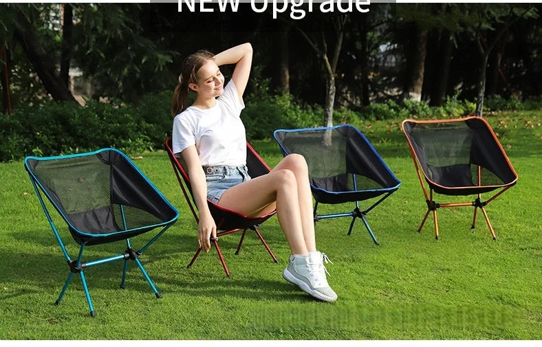 Ultra-Light Foldable Outdoor Chair – Aluminum Alloy Moon Chair