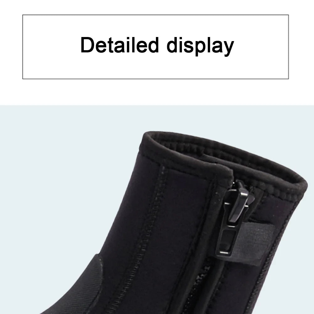 5mm Neoprene Zipper Dive Boots – Anti-Slip Water Sports Footwear