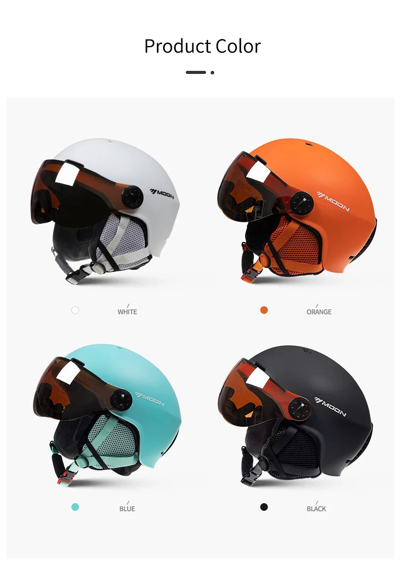 Ski Helmet with Snow Visor – Safety Gear for Winter Sports