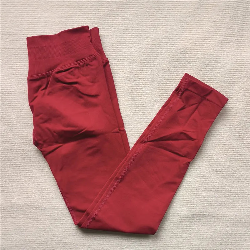 Seamless High-Elastic Yoga Leggings – Butt-Lifting Fitness Tights